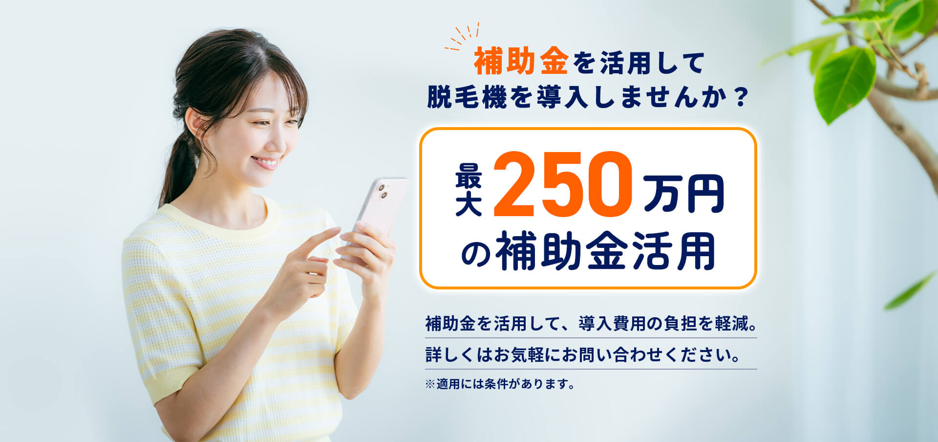 最大250万円の補助金活用